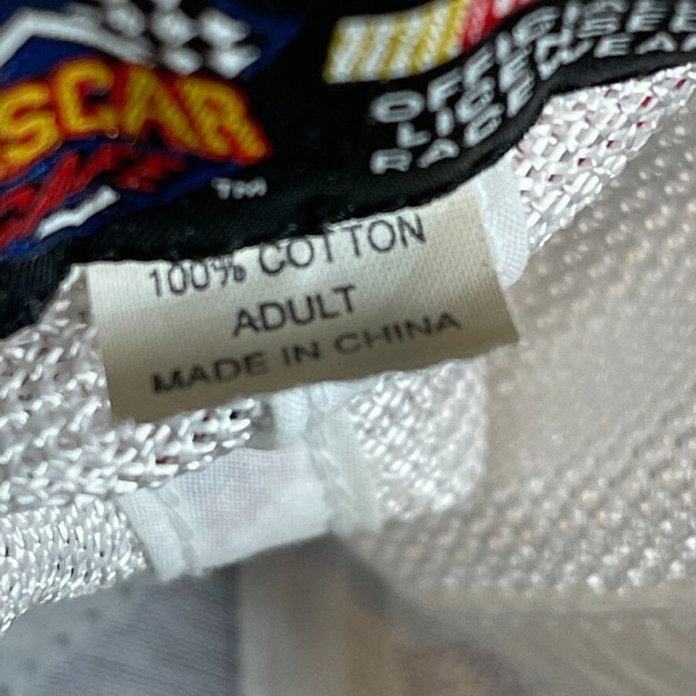 Nascar Hat Cap Strap Back Blue Adjustable Mesh Official Cafe Racewear Flames Men - Picture 5 of 6